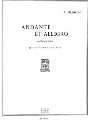 Henri Gagnebin: Andante et Allegro: Klarinette mit Begleitung