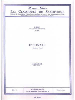 Georg Friedrich Händel: Sonata No. 6 (Saxophone/Piano): Violine mit Begleitung