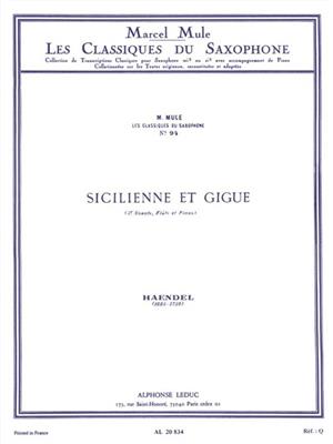 Georg Friedrich Händel: Sicilienne Et Gigue: Altsaxophon