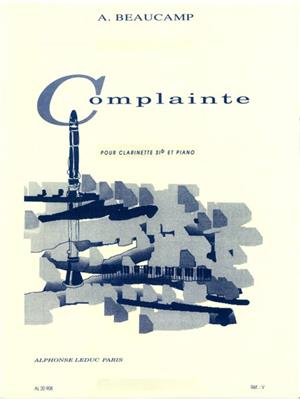 Beaucamp: Complainte: Klarinette mit Begleitung