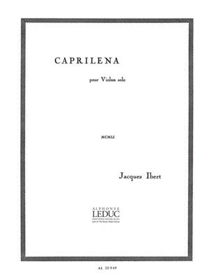 Jacques Ibert: Caprilena: Violine Solo