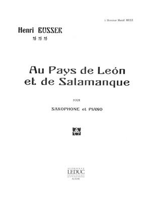 Henri Büsser: Au Pays de Leon et de Salamanque Op.116: Altsaxophon mit Begleitung