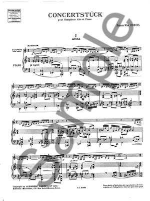 Pierre-Max Dubois: Concertstück For Alto Saxophone And Piano: Saxophon