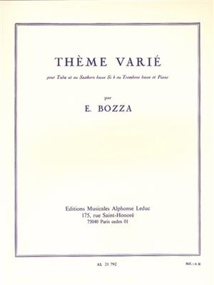 Eugène Bozza: Thème Varié: Tuba mit Begleitung