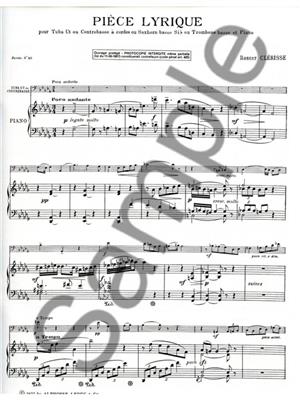 Robert Clerisse: Pièce Lyrique: Instrument im Tenor- oder Bassschlüssel