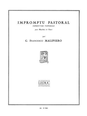 Gian Francesco Malipiero: Impromptu Pastoral: Oboe mit Begleitung