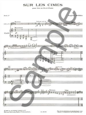 Eugène Bozza: Sur les cimes pour cor et piano: Horn mit Begleitung