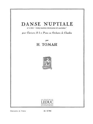 Henri Tomasi: Danse nuptiale - No. 4 des "Cinq Danses Profanes": Klarinette mit Begleitung