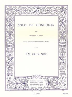Paul Veronge de la Nux: Solo de Concours pour trombone et piano: Posaune mit Begleitung