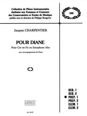 Jacques Charpentier: Jacques Charpentier: Pour Diane: Altsaxophon mit Begleitung