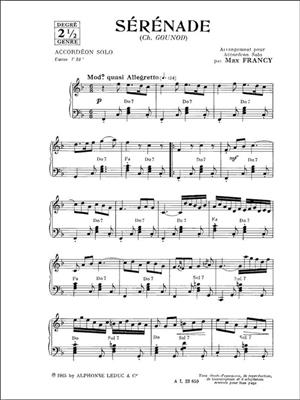 Charles Gounod: Serenade: Akkordeon Solo