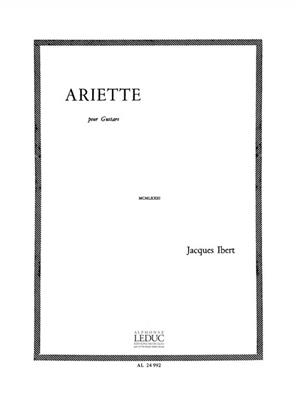 Jacques Ibert: Ariette: Gitarre Solo