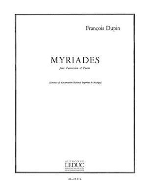 François Dupin: Myriades: Sonstige Percussion