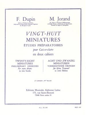 François Dupin: 28 Miniatures - 2e Cahier - Nos 16 à 28: Snare Drum