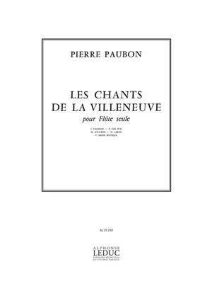 Pierre Paubon: Les Chants de la Villeneuve: Flöte Solo