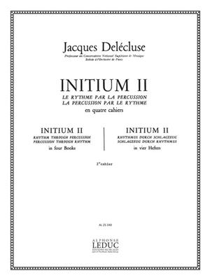 Jacques Delécluse: Initium 2: Sonstige Percussion
