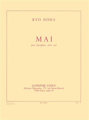 Ryo Noda: Maï pour saxophone alto seul: Altsaxophon
