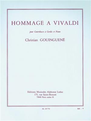 Christian Gouinguené: Hommage A Vivaldi - pour Contrebasse et Piano: Kontrabass mit Begleitung