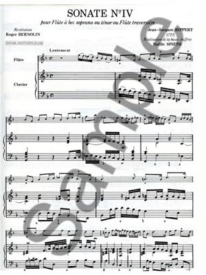 Jean-Jacques Rippert: Rippert Bernolin Sonate No.4 Descant Recorder & BC: Sopranblockflöte