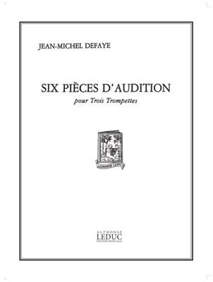 Jean-Michel Defaye: 6 Pièces d'Audition - 3 Trompettes: Trompete Ensemble