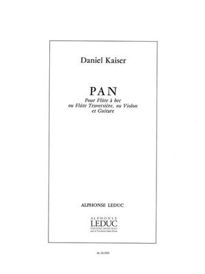Daniel Kaiser: Pan for Alto Recorder and Guitar: Altblockflöte mit Begleitung