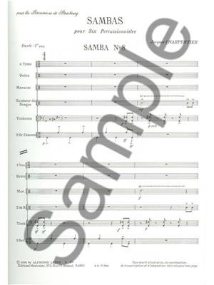 Jacques Charpentier: Sambas pour 6 Percussionistes No.8: Percussion Ensemble