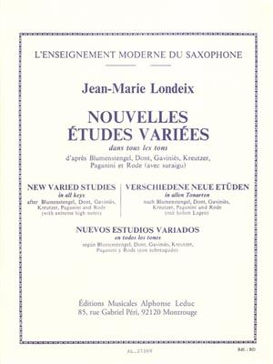 Jean-Marie Londeix: Nouvelles Études Variées dans tous les Tons: Saxophon