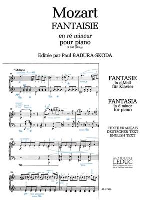 Wolfgang Amadeus Mozart: Fantaisie No.3, K397 in D minor: Klavier Solo