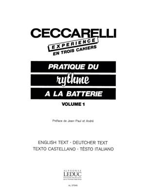 Jean-Paul Ceccarelli: Ceccarelli-Experience Vol.1: Sonstige Percussion