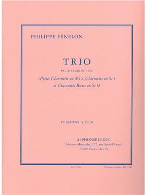 Philippe Fenelon: Trio: Klarinette Ensemble