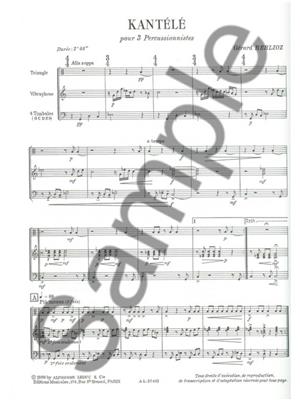 Gérard Berlioz: Gerard Berlioz: Kantele: Percussion Ensemble