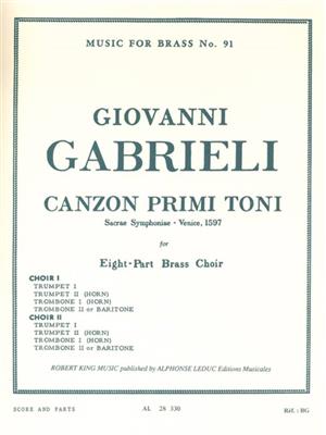 Giovanni Gabrieli: Canzon Primi Toni: Blechbläser Ensemble