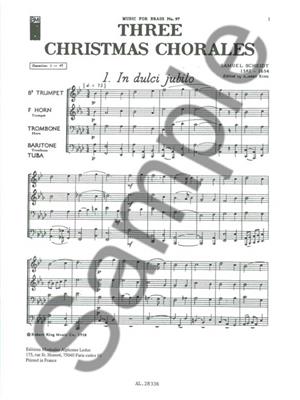 Scheidt: 3 Christmas Chorales: Blechbläser Ensemble
