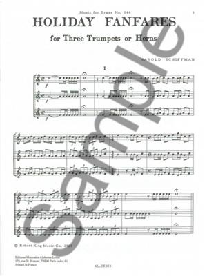 Schiffman: Holiday Fanfare: Horn Ensemble