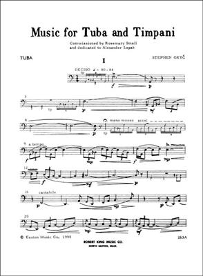 Stephen Gryc: Stephen Gryc: Music for Tuba & Timpani: Tuba mit Begleitung