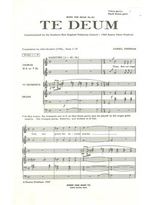 Pinkham: Te Deum: Blechbläser Ensemble