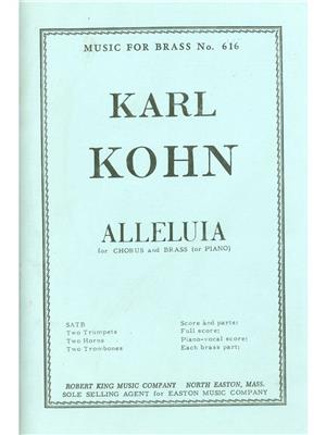 Karl Kohn: Karl Kohn: Alleluia: Gemischter Chor mit Ensemble