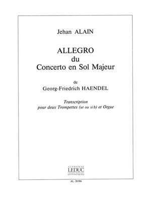 Georg Friedrich Händel: Allegro: Trompete Duett