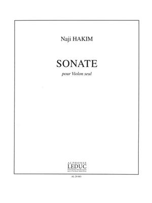 Naji Hakim: Sonate Pour Violon Seul: Violine Solo