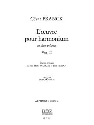 César Franck: L'Oeuvre pour Harmonium Vol.2: Orgel