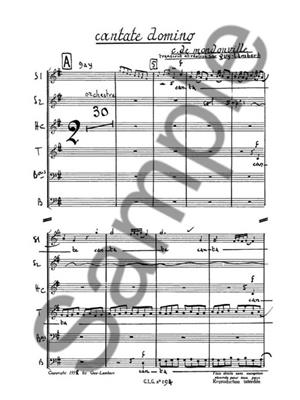Jean-Joseph Mondonville: Cantate Domino: Gemischter Chor mit Begleitung