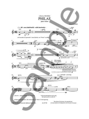 Allain Gaussin: Philae For Solo Violin: Violine Solo
