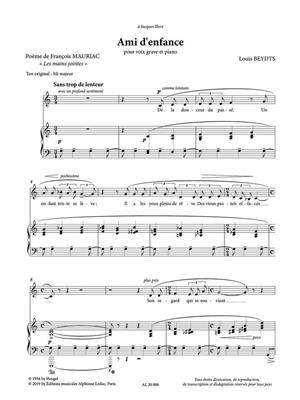 Louis Beydts: Deux Mélodies pour voix basse: Gesang mit Klavier
