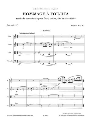 Nicolas Bacri: Hommage à Foujita: Kammerensemble