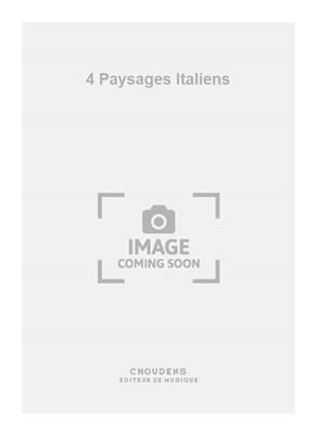 Manen: 4 Paysages Italiens: Klarinette mit Begleitung