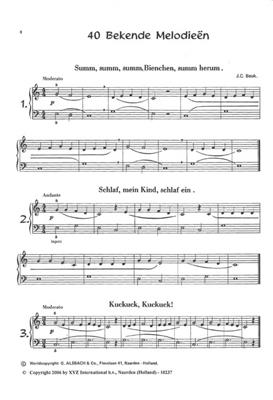 J.C. Beuk: 40 bekende Melodieën: Klavier Solo