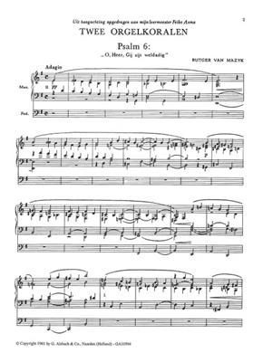 Rutger van Mazijk: Muziek voor Kerk & Huis 13 2 Orgelkoralen: Orgel