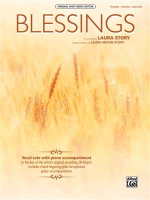 Laura Mixon Story: Blessings: Klavier, Gesang, Gitarre (Songbooks)