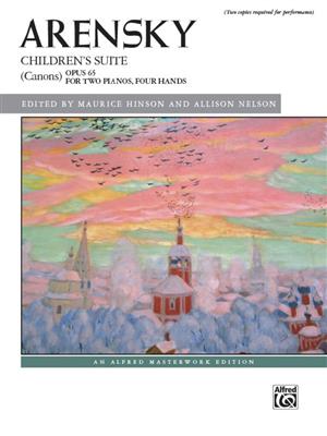 Anton Stepanovich Arensky: Children's Suite (Canons), Op. 65: Klavier Duett