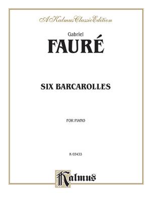 Edgar Fauré: Six Barcaroles: Klavier Solo